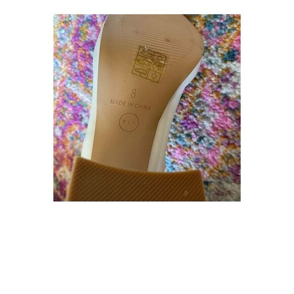 PrettyLittleThing Women's White Over-the-Knee Block Heel Boots Size 8 - Picture 11 of 12